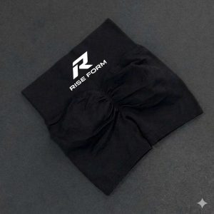 Quần Short Đùi Tập Gym Cạp Cao Lưng V Có Chun